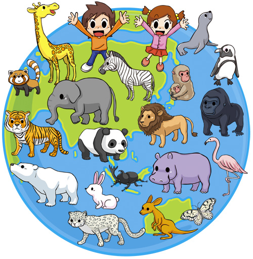 イラストギャラリー 販促イラスト 動物園スタンプラリーリーフレットイラスト Aun イラストギャラリー 販促イラスト 動物園スタンプラリーリーフレットイラスト Aun